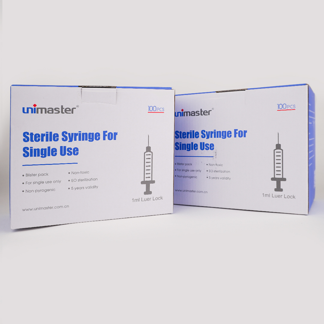 Unimaster Luer Lock Enjektör (Kilitli Enjektör)1ml 100 Adet